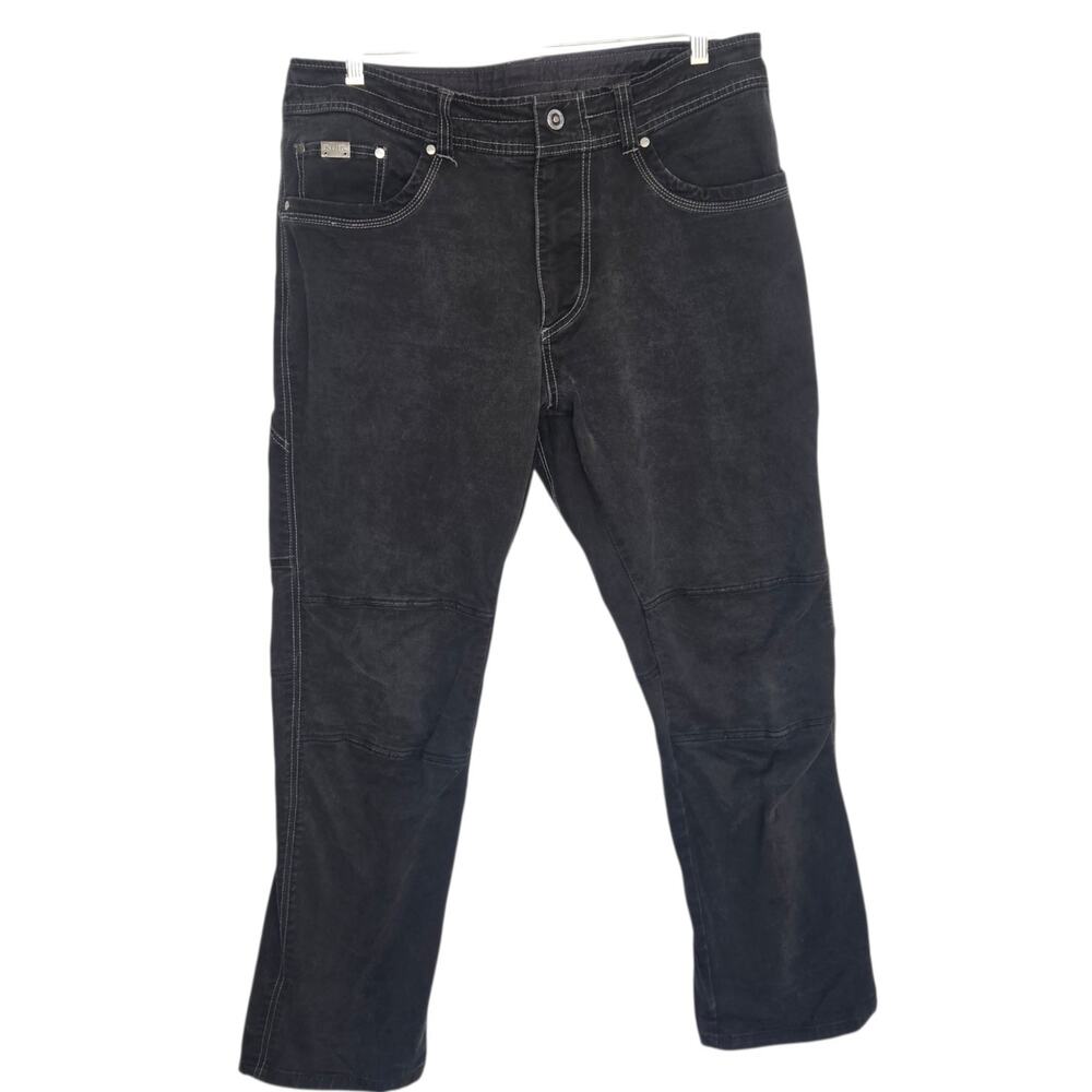 Kuhl Men Thick Rugged Pants Rebel Heavyweight Workwear Utility Cargo 36x32
